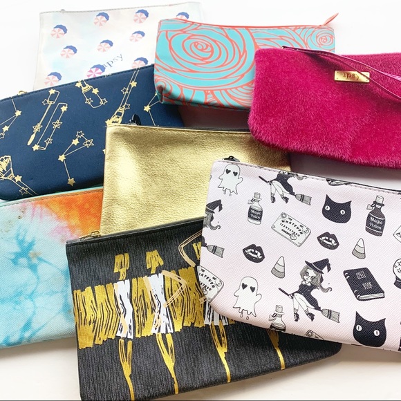 ipsy Handbags - Ipsy Makeup Bag Bundle of 8